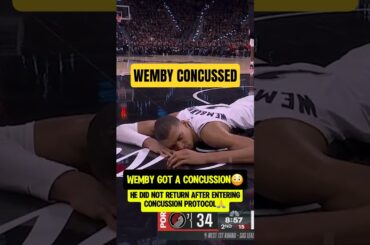 Spurs LOSE after Wemby concussion😳