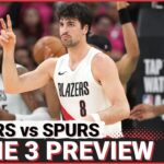 Trail Blazers-Spurs Game 3 Preview: Best Matchups for Portland | San Antonio Game Plan Without Wemby