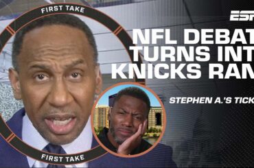 Stephen A. couldn't help but interrupt to rant about his Knicks 🗣️🤣 | First Take