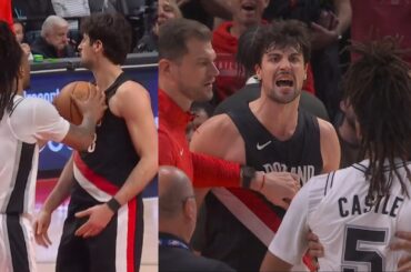 Deni Avdija HEATED with Stephon Castle for giving him the ball after scoring 😳