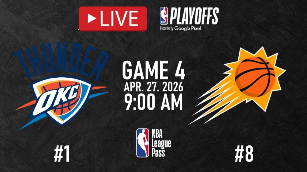 NBA LIVE! Oklahoma City Thunder vs Phoenix Suns LIVE FULL GAME 4 | NBA PLAYOFFS | Apr. 27, 2026