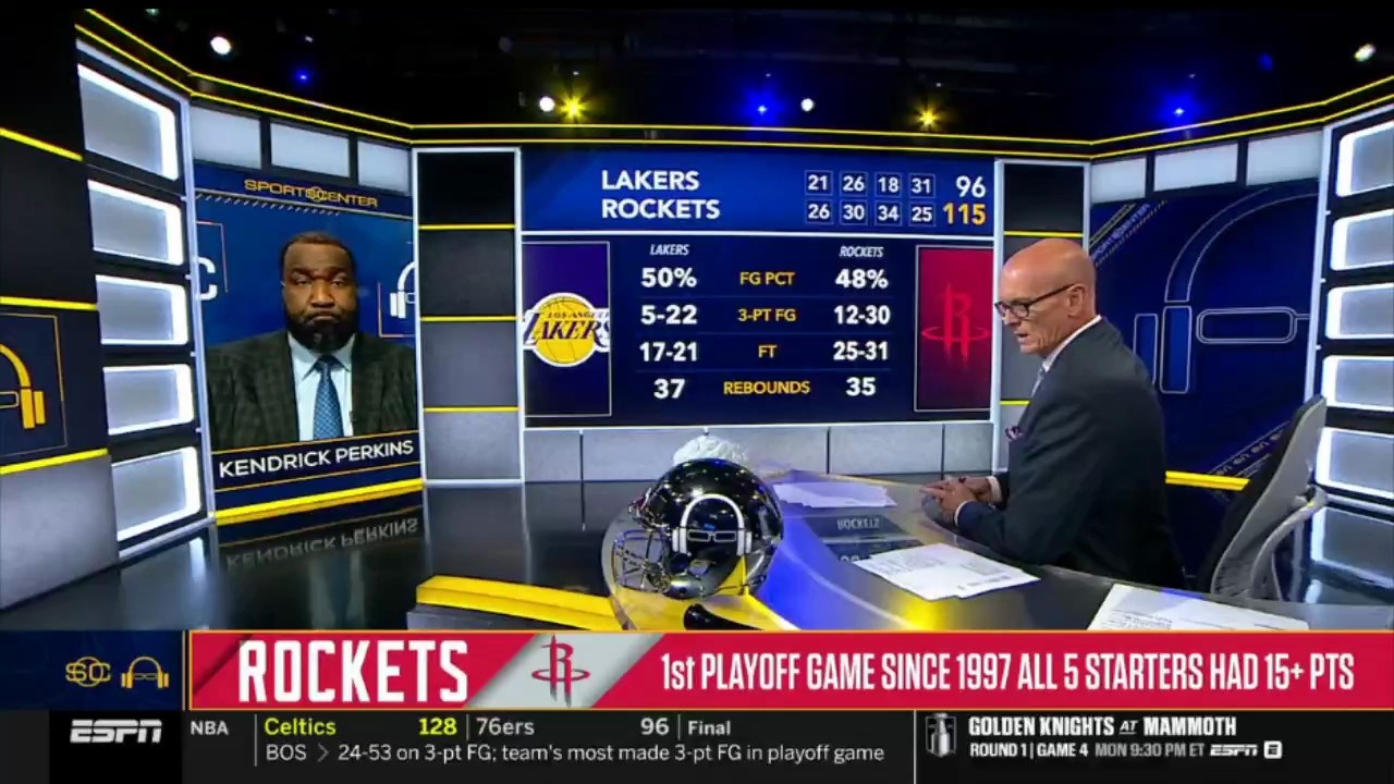 FULL ESPN reaction to Raptors beat Cavs, even series 2-2; Rockets crush Lakers to avoid playoff exit