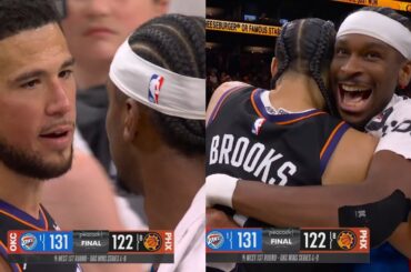 SGA shows love to Dillon Brooks and Devin Booker after OKC sweeps Phoenix Suns