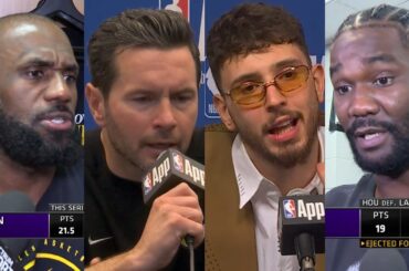 LeBron & JJ Redick react to Ayton and Thiero ejections & Sengun calls it soft