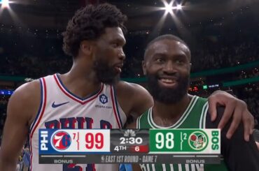 CRAZY FINAL 2:30 to Boston Celtics vs Philadelphia 76ers Game 7