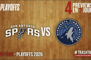 NBA Playoffs 2026 : Spurs - Wolves, la preview !