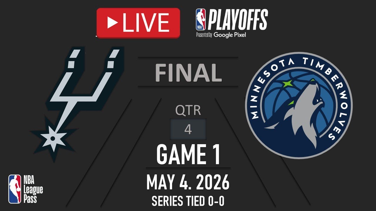 NBA LIVE! San Antonio Spurs vs Minnesota Timberwolves LIVE FULL GAME 1 NBA PLAYOFFS | May 4, 2026