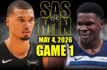 San Antonio Spurs vs Minnesota Timberwolves Full Game 1 Highlights - May 4, 2026 | NBA Playoffs