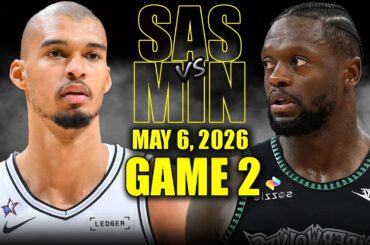 San Antonio Spurs vs Minnesota Timberwolves Full Game 2 Highlights - May 6, 2026 | NBA Playoffs