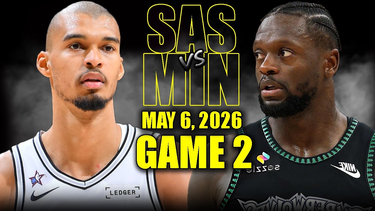 San Antonio Spurs vs Minnesota Timberwolves Full Game 2 Highlights - May 6, 2026 | NBA Playoffs