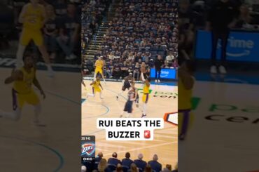 Rui beats the 1st QTR buzzer!