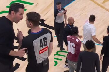 JJ Redick heated in refs face and gets tech then Luka Doncic steps in vs OKC