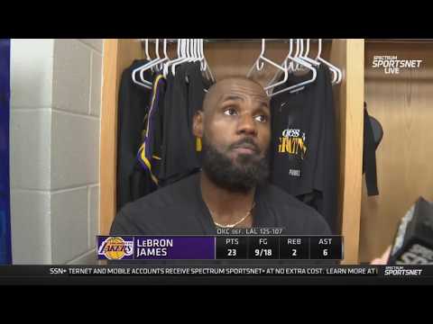 LeBron James sends message to the refs after the Los Angeles Lakers’ Game 2 loss to  Thunder