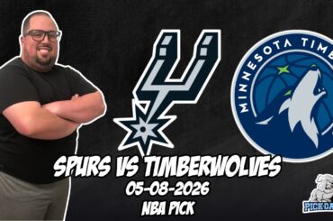 San Antonio Spurs vs Minnesota Timberwolves 5/8/26 NBA Free Picks & Prediction | NBA Semifinals