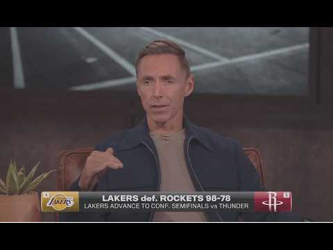 “Bring the Thunder here!” - Steve Nash GOES CRAZY as Los Angeles Lakers eliminate Rockets in 6