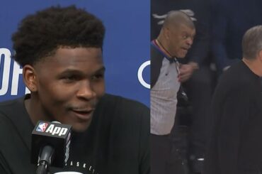 Anthony Edwards talks Game 3 loss vs Spurs and Tony Brothers vs Chris Finch interaction