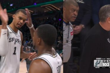 Wemby TAKES OVER 4th qtr to win Game 3 & Tony Brothers argues with Chris Finch 😂