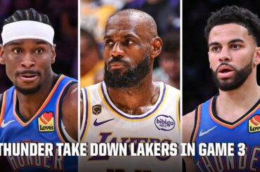 OKC TAKES 3-0 LEAD 😤 SGA & Ajay Mitchell lead Thunder past LeBron and the Lakers ⚡️ | NBA on ESPN