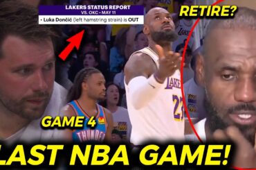 BAD NEWS kay LUKA sa Game 4! Last Game na ni Lebron sa NBA?! Lakers vs OKC Thunder Updates