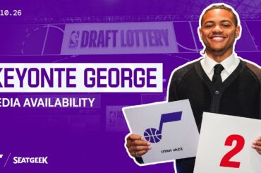 🗣️ "It's going to be fun!" | Keyonte George discusses Utah's No. 2 pick at the NBA Draft Lottery