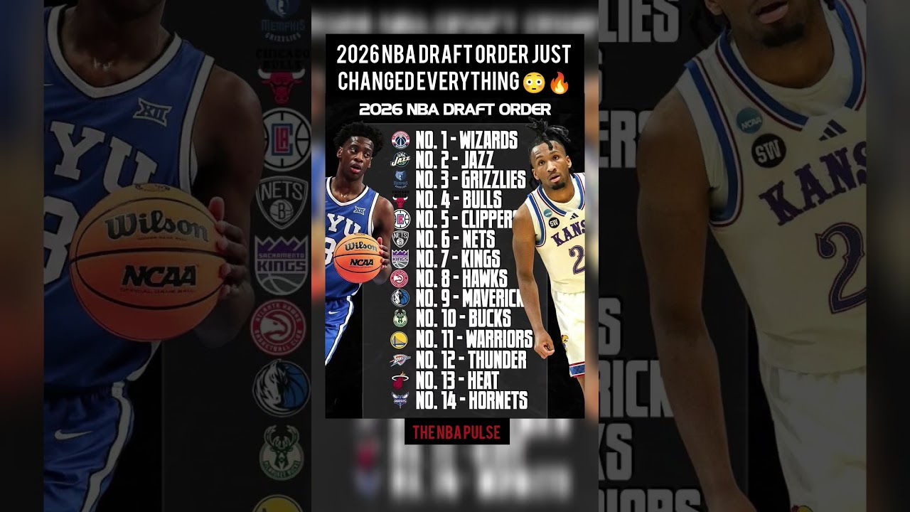 2026 NBA Draft Order JUST Changed Everything 😳🔥#usa #nba #basketball #football #nbashorts#basketball