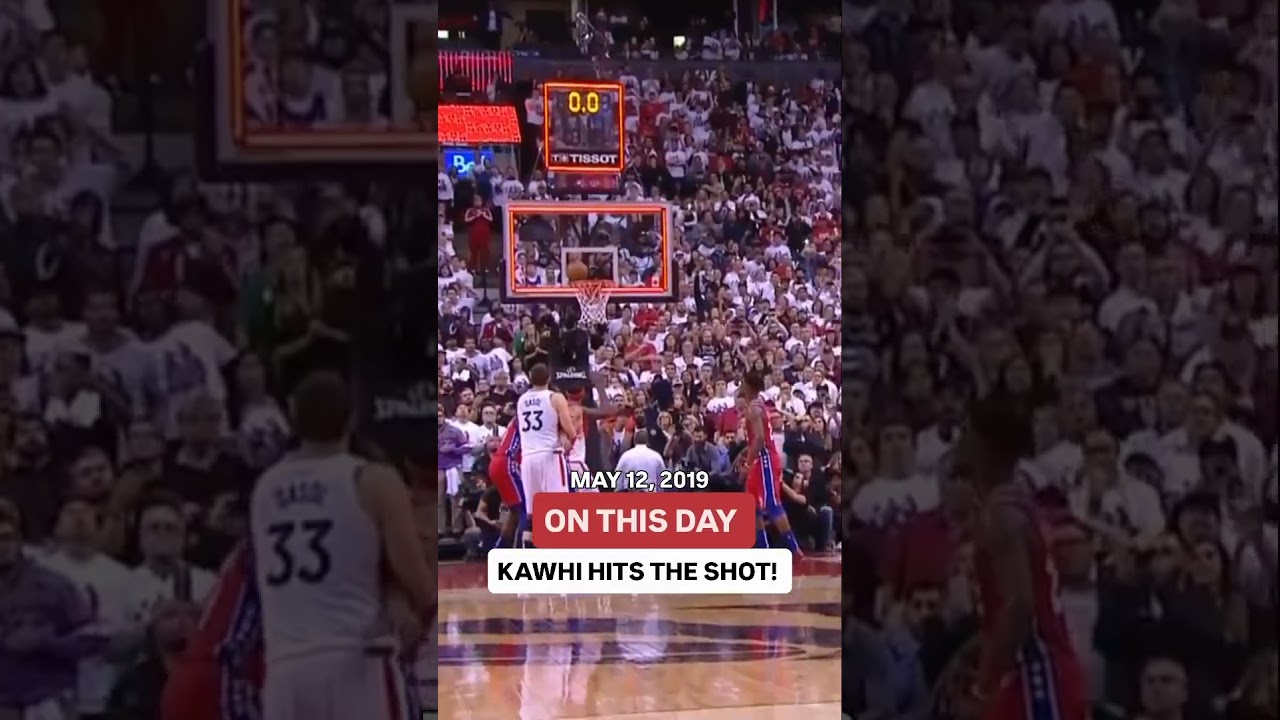 7 YEARS AGO, Kawhi hit 'The Shot' in Game 7 of the ECSF! 🤯 #Shorts #NBA #Kawhi #TorontoRaptors