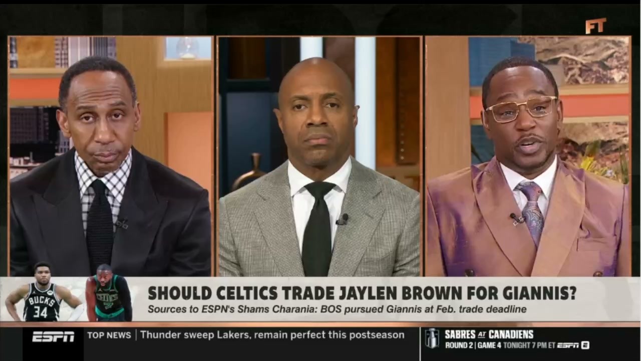 FIRST TAKE | Cam'ron believes the Boston Celtics should trade Jaylen Brown for Giannis Antetokounmpo