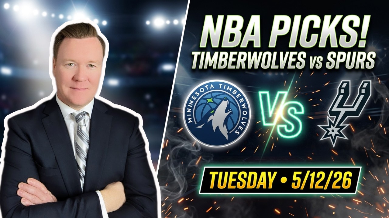 Minnesota Timberwolves vs San Antonio Spurs – NBA Pick l Tuesday 5/12/26 l Vernon’s Best Bet & Picks