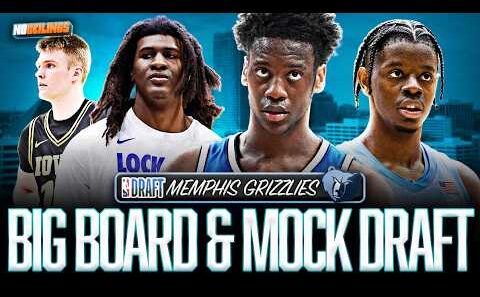 The Memphis Grizzlies 2026 NBA Draft Big Board | Dybantsa, Peterson, Wilson, & Boozer + More Ranked
