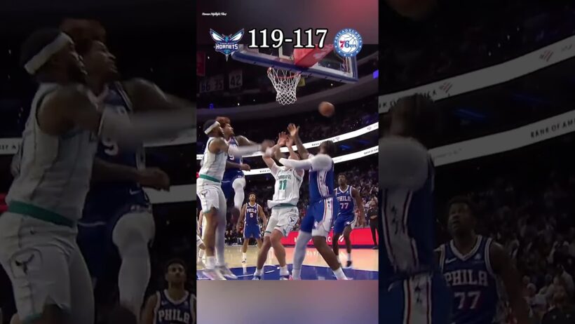 ELITE DEFENDER QUENTIN GRIMES WON THE GAME 😳 Hornets vs 76ers #nba #basketball