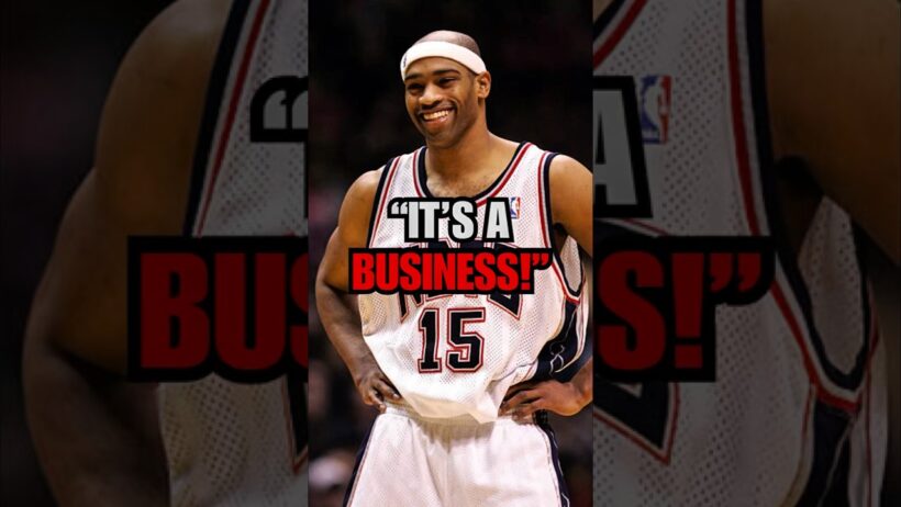 Vince Carter TELLS A STORY about BEING TRADED to the Nets after ISSUES with Raptors!🔥 #shorts #nba
