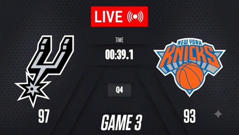 NBA LIVE! San Antonio Spurs vs New York Knicks GAME 3 | June 8, 2026 | NBA 2K26 SIMULATION