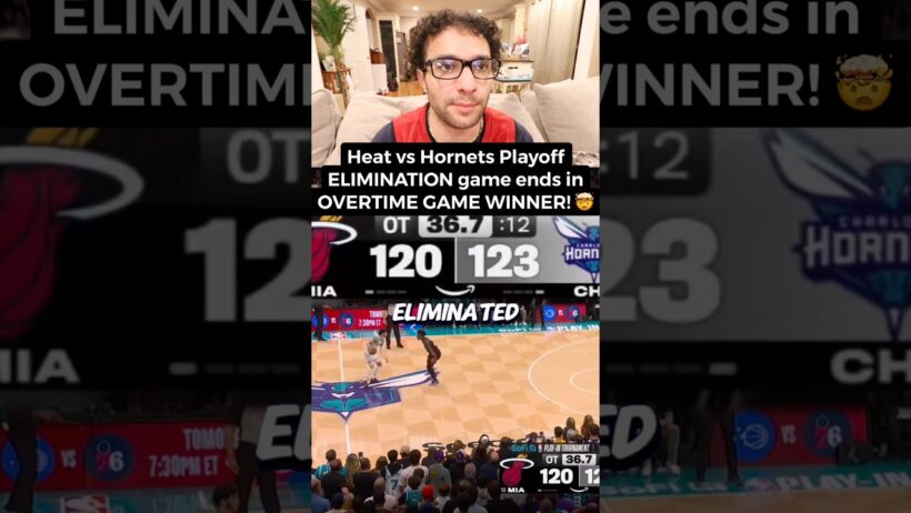 Tyler Herro gave us the GREATEST play in game in NBA 🤯 #heat #hornets