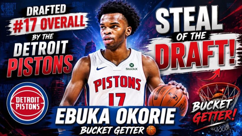 PISTONS STEAL THE DRAFT?! Ebuka Okorie Falls to No. 17 | Detroit Lands a BUCKET GETTER!