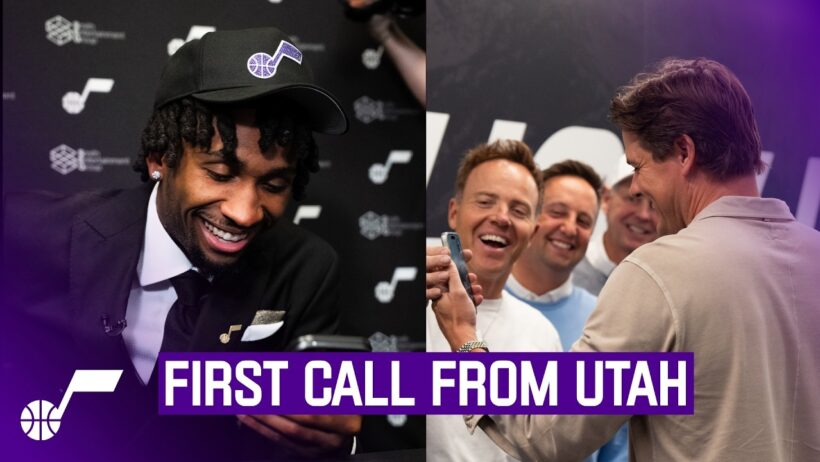 🗣️"I'm on my way" | Darryn Peterson gets the call from the Utah Jazz front office