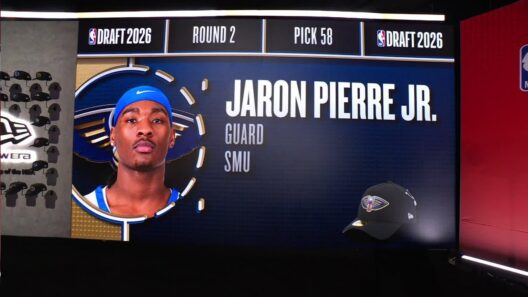Pick 58: Jaron Pierre Jr. joins the Pelicans during the 2026 NBA Draft