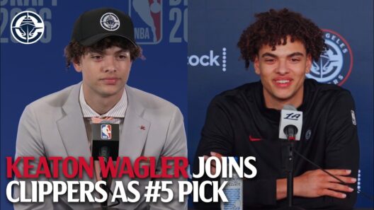 Keaton Wagler Joins LA Clippers as Overall 5th Pick | Introductory Press Conference