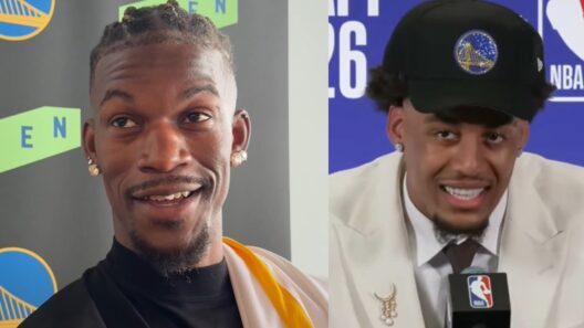 Jimmy Butler, Steph Curry and Draymond already trolling Warriors rookie Yaxel Lendeborg 😂