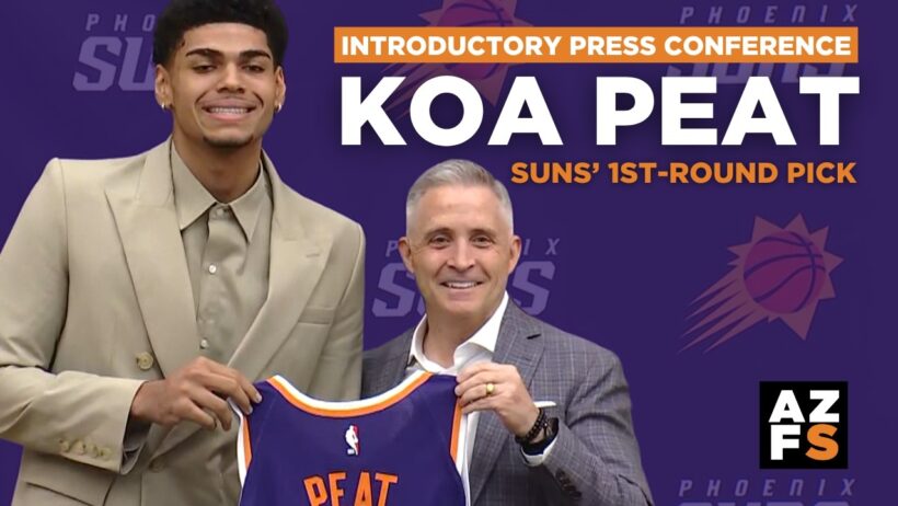 HOMETOWN HERO: Phoenix Suns introduce 1st round pick Koa Peat
