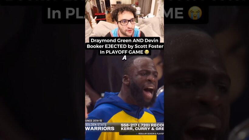 Draymond Green EJECTED 😭 #warriors #suns