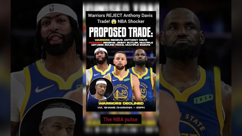 Warriors REJECT Anthony Davis Trade! 😱 NBA Shocker #nba #basketball #nbashorts #nbahighlights#shorts
