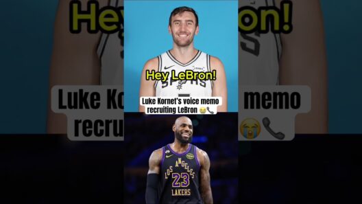 Luke Kornet trying to get LeBron to join the Spurs 💀