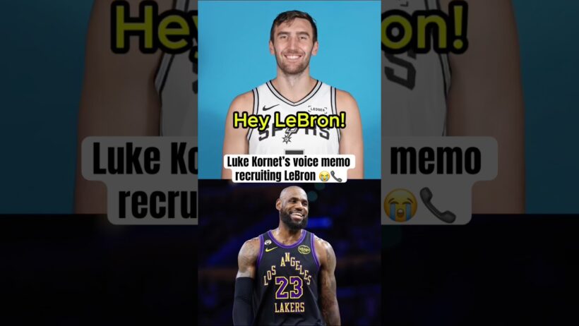 Luke Kornet trying to get LeBron to join the Spurs 💀