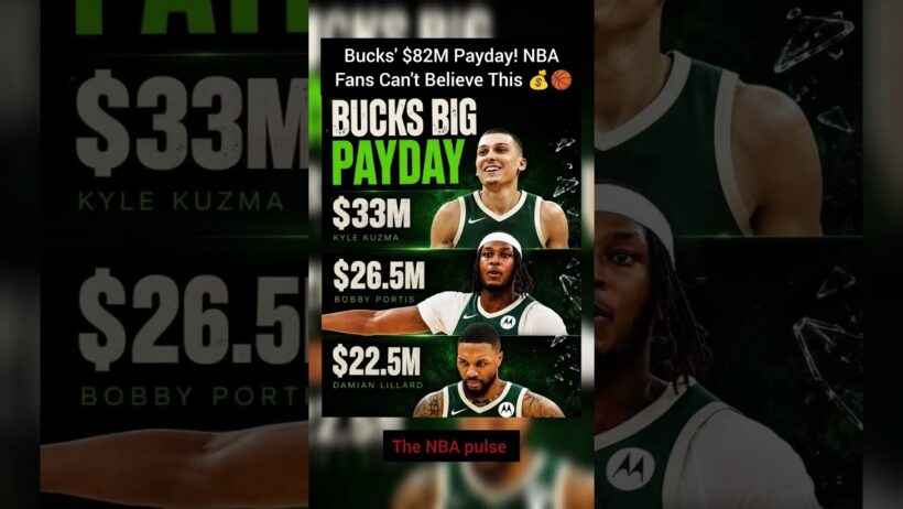 Bucks' $82M Payday! NBA Fans Can't Believe This 💰🏀 #nba #basketball #shorts #nbahighlights #usa #nfl