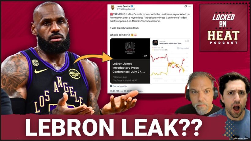 LEAKED: Miami Heat Fuels LeBron James Return RUMORS with Mysterious Livestream Slip-Up