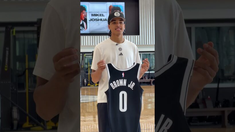 Preparing the rook's first jersey 🔥#mikelbrownjr #behindthescenes #nba