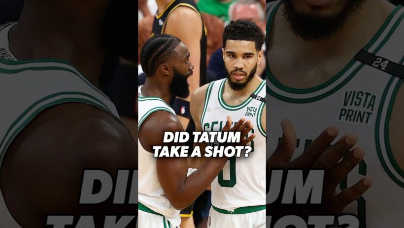 Did Jayson Tatum take a shot at Jaylen Brown? #nba #basketball #celtics #76ers