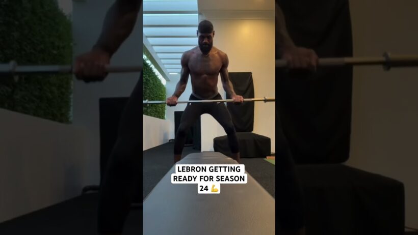 Newest 76er, LeBron James, putting in offseason work ahead of season 24! 👑 (via: @kingjames/IG)