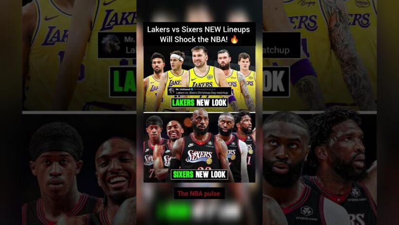 Lakers vs Sixers NEW Lineups Will Shock the NBA! 🔥 #nba #basketball #lakers #shorts #viralvideo #usa