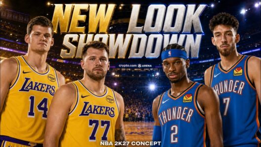 🔥LAKERS NEW LOOK IS INSANE! Luka & Kessler vs Thunder🏀NBA2K27 Concept🏀